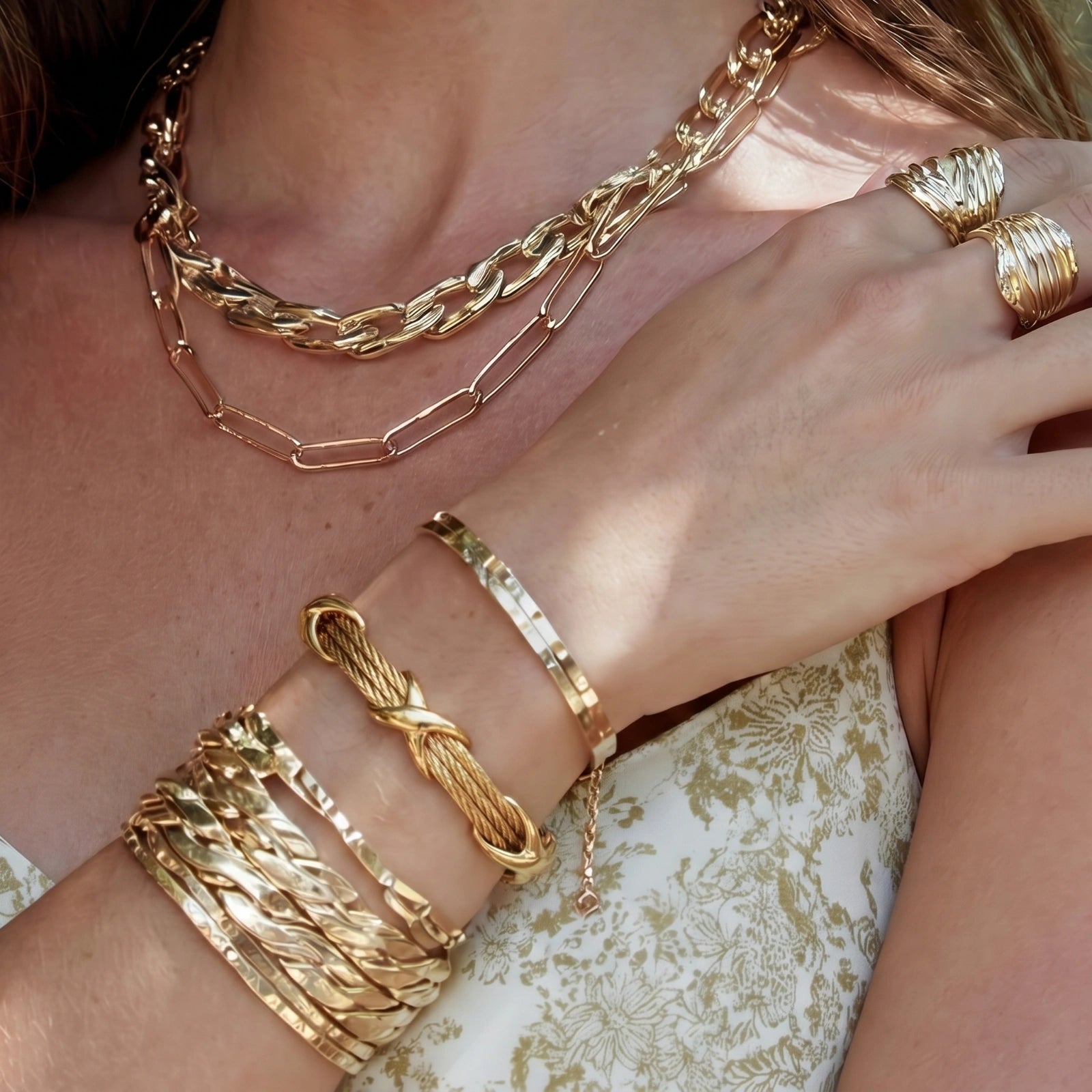 Cross Knot Cable Bracelet | Jeeya