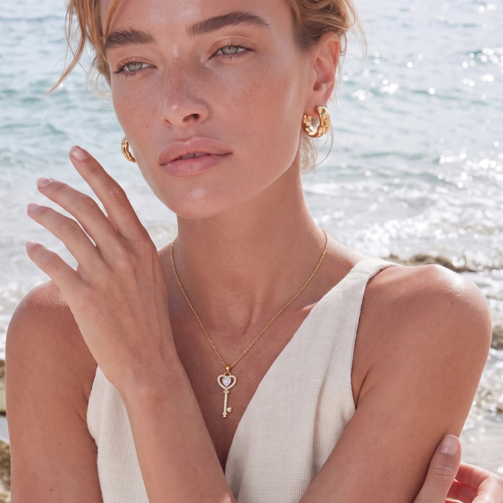 Secret Heart Key Necklace | Jeeya